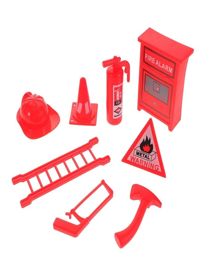Joinpaya Realistic Fire Extinguisher Playset for Kids Firefighter Toys Mini Fire Extinguisher Ladder Model Dollhouse Accessories for Interactive Role Playing and Photography Props - Image 1